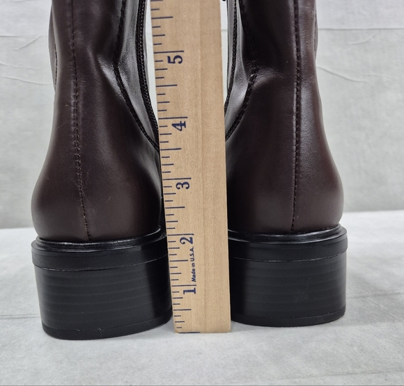 Franco Sarto Gracelyn ankle boots women's 8.5 dark brown soft leather side zip - Picture 6 of 15
